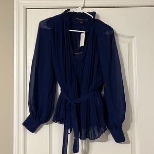 Size small blue banana republic top